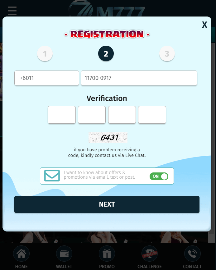 M777 registration 4